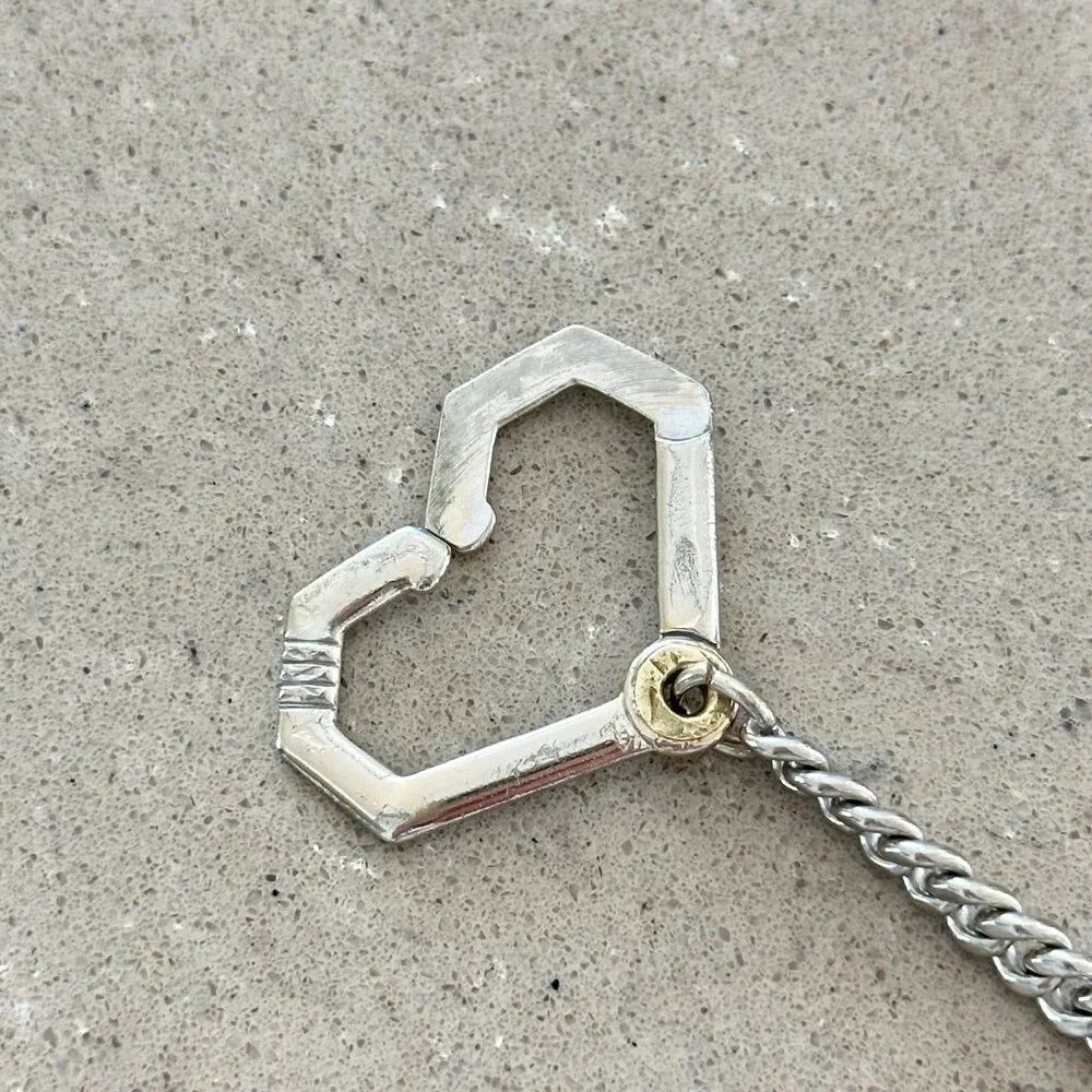 Vintage Kreisler Silver Curb Watch Chain